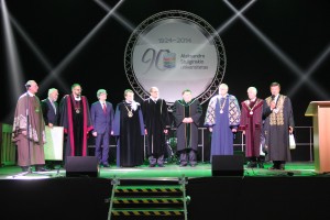 90-mečio proga Lietuvos universitetų rektoriai sveikina Aleksandro Stulginskio universiteto bendruomenę