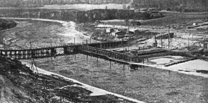 Turniškių hidroelektrinės statyba 1939 m.