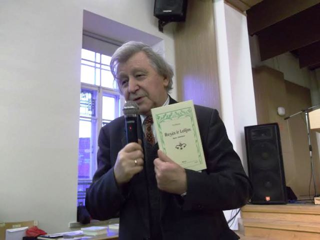 Dr. Vacys Bagdonavičius pristato Vydūno knygos apie M. Raišukytę faksimilinį leidinį