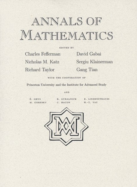 Žurnalo „Matematikos metraščiai“ (Annals of Mathematics) viršelis