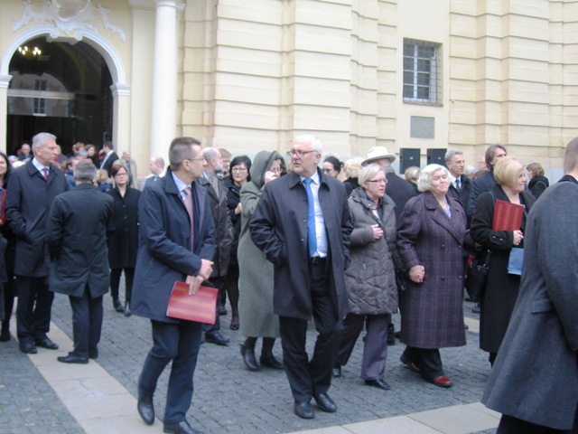 VU rektoriaus inauguracijoje dalyvavo švietimo ir mokslo ministras prof. dr. Dainius Pavalkis. J. Jasaičio nuotr. VU rektoriaus inauguracijoje dalyvavo švietimo ir mokslo ministras prof. dr. Dainius Pavalkis. J. Jasaičio nuotr.