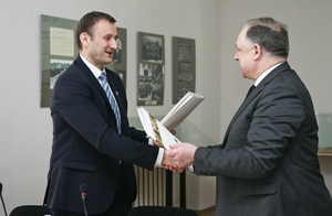 Šiaulių miesto meras Artūras Visockas ir Šiaulių universiteto rektorius prof. Donatas Jurgaitis Šiaulių miesto meras Artūras Visockas ir Šiaulių universiteto rektorius prof. Donatas Jurgaitis
