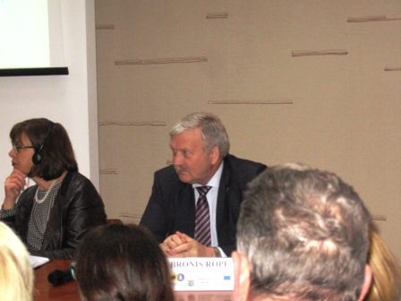 uropos Parlamento narys Bronis Ropė Aleksandro Stulginskio universitete. J.  Jasaičio  nuotr. 