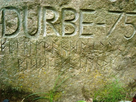 Senieji rašmenys, įamžinę Durbės mūšį Senieji rašmenys, įamžinę Durbės mūšį
