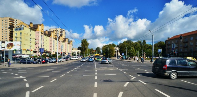 Gatvės atkarpa Vilniuje, padengta VGTU mokslininkų sukurta naująja asfalto danga VGTU fotoarchyvo nuotr.