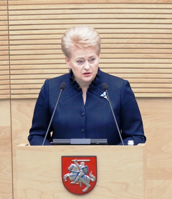 Lietuvos Respublikos Prezidentė Dalia  Grybauskaitė