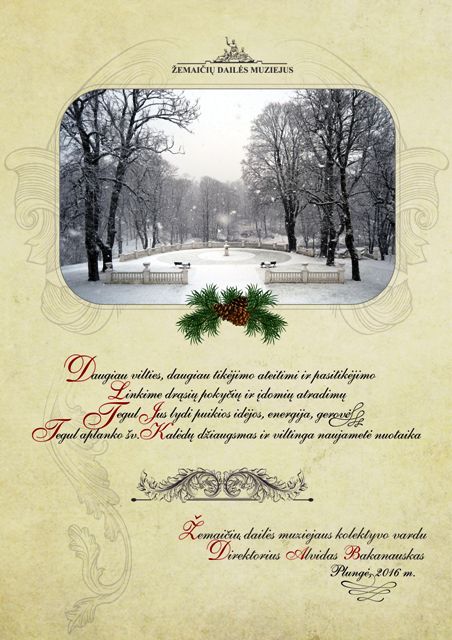 Sveikinimas Zemaiciu muziejus