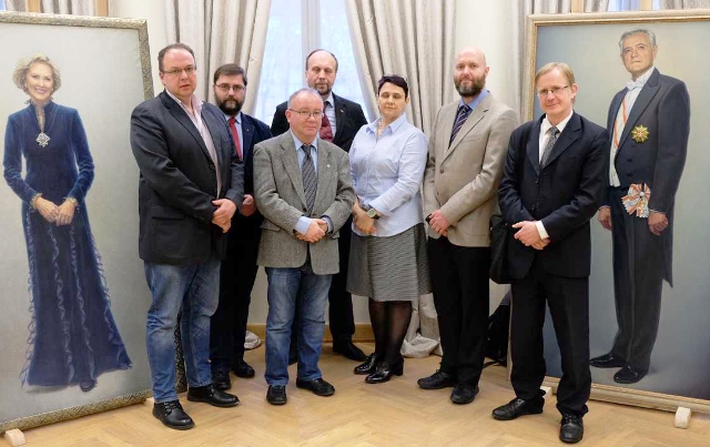 Adamkus Lietuvos ir Lenkijos istoriku apsilankymas 2