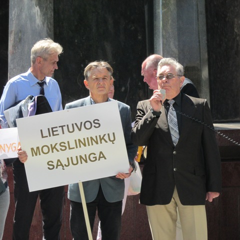 Protestas Lietuvos mokslininku sajunga