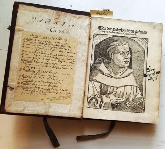 Luther Martin Von der Babylonischen gefengknuß der Kirchen Straßburg 1520 Luther Martin Von der Babylonischen gefengknuß der Kirchen Straßburg 1520
