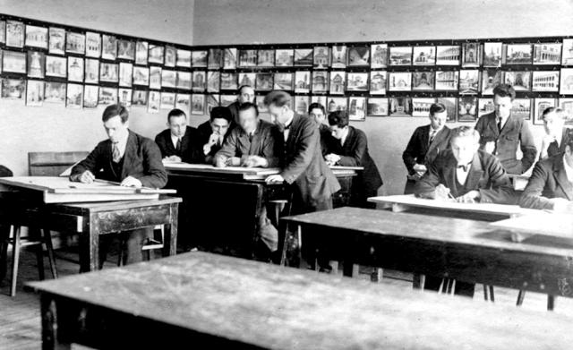 18 Inžinierių Braižykla apie 1927 m.KTU archyvo nuotr.