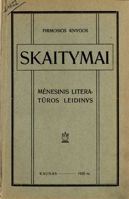 2021 1 Skaitymai 1920 viršelis
