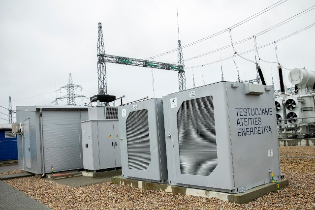 Vilniaus TP veikianti 1 MW baterija