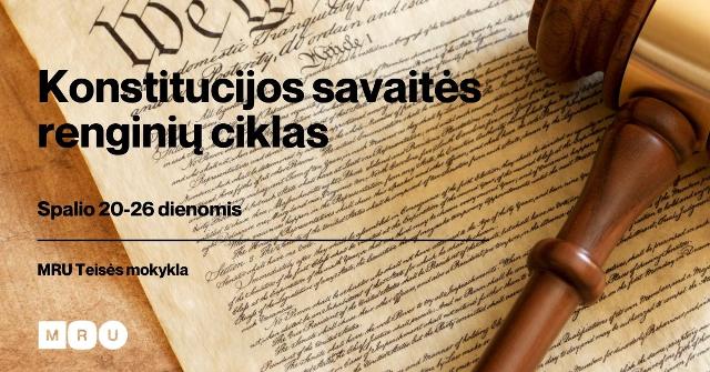 41 MRU Konstitucijos savaitės renginių ciklas