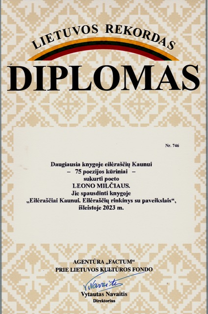 74 L. Milčius Diplomas 