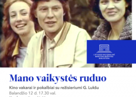 Įrašo "Dovana lietuviško kino mėgėjams – G. Lukšo „Mano vaikystės ruduo“" reprezentacinis paveikslėlis Įrašo "Dovana lietuviško kino mėgėjams – G. Lukšo „Mano vaikystės ruduo“" reprezentacinis paveikslėlis