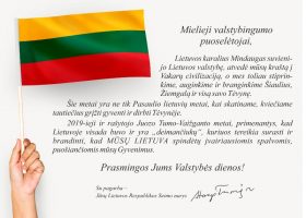 Įrašo "Su Valstybės diena!" reprezentacinis paveikslėlis Įrašo "Su Valstybės diena!" reprezentacinis paveikslėlis