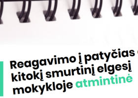 Įrašo "Prieš baimę mokyklose – nauja elektroninė platforma" reprezentacinis paveikslėlis