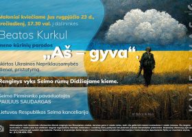 Įrašo "Visuomenei atvirame renginyje Seime – Ukrainos Nepriklausomybės dienai skirtos parodos pristatymas" reprezentacinis paveikslėlis Įrašo "Visuomenei atvirame renginyje Seime – Ukrainos Nepriklausomybės dienai skirtos parodos pristatymas" reprezentacinis paveikslėlis
