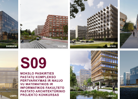 Įrašo "VU Saulėtekio miestelio komplekso atnaujinimo ir naujo Matematikos ir informatikos fakulteto architektūriniam konkursui pateiktos 7 idėjos" reprezentacinis paveikslėlis
