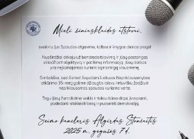 Įrašo "Sveikinimas" reprezentacinis paveikslėlis