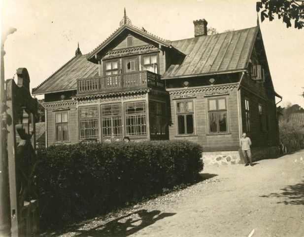 Būsima Palangos burmistro Jono Šliūpo rezidencija. Apie 1916 m. LNM Ft 8856