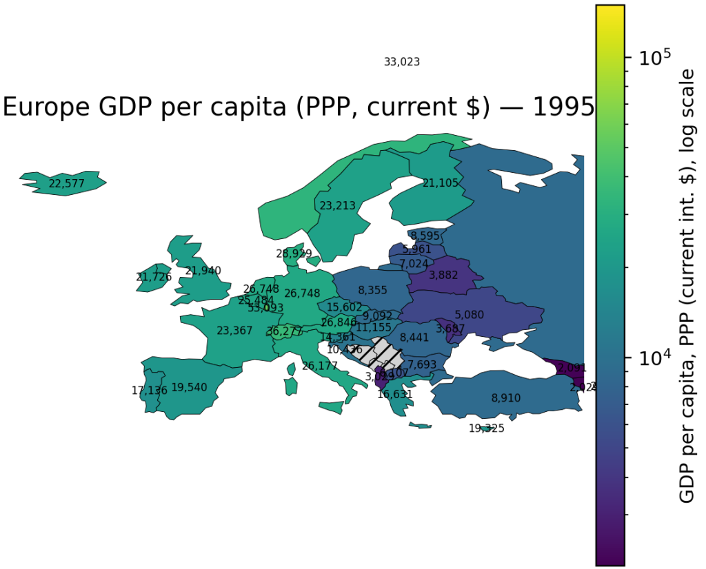 europe gdp ppp 1995 labeled