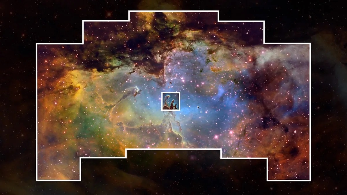 Roman s field of view compared to that of Hubble Roman s field of view compared to that of Hubble