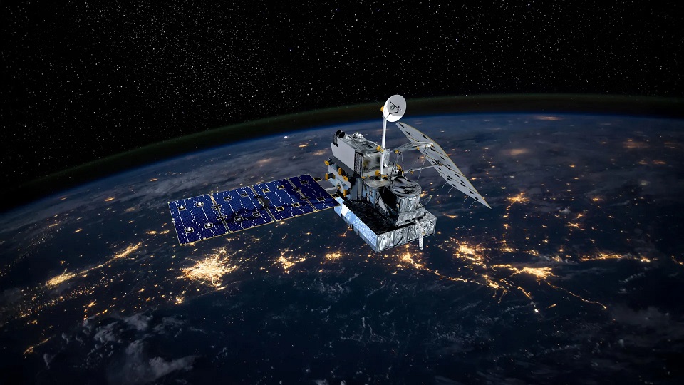 spacecraft satellite orbiting earth